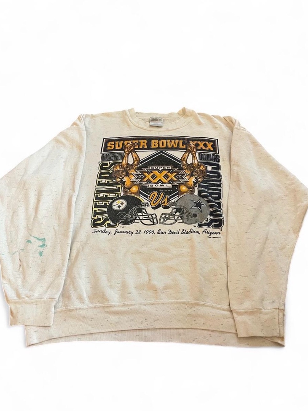 Vintage 90s Men’s Super Bowl xXx Crewneck 1990s Steelers Cowboys Men’s XL